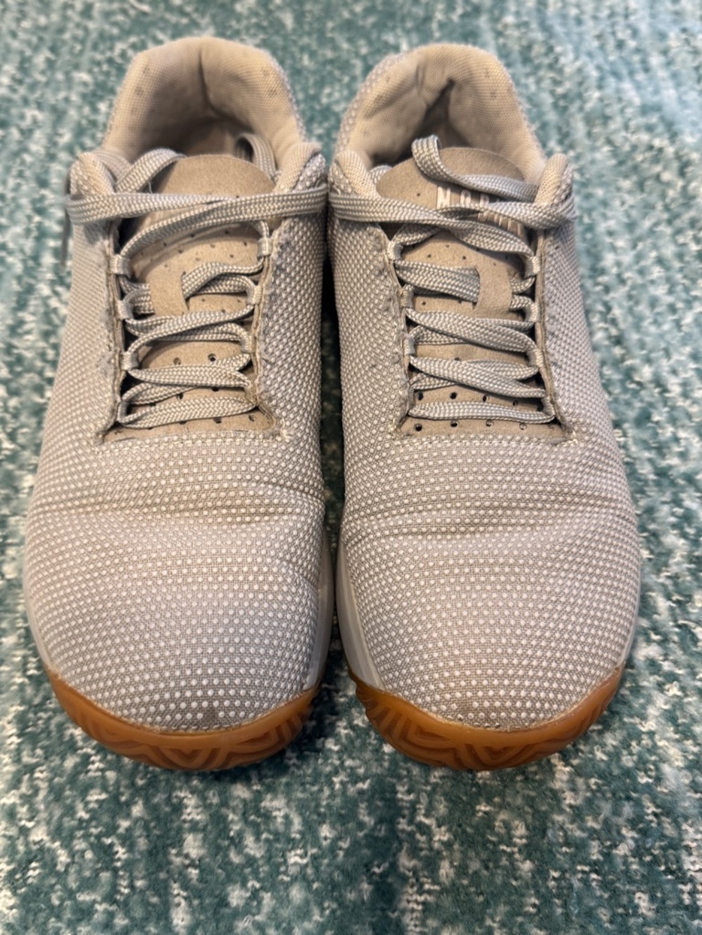 No Bull- Light Gray Mesh Woman’s Athletic Shoes with Gum Sole- 7.5 (woman’s)